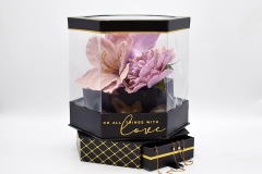 FLOWER BOX �������� �� ������� 26.5x26.5x30cm PVC/BLACK