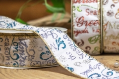 ������� 40mmx10y ��.����� glitter arctic blue