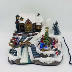 ��.��������� wooden nutcracker factory 29*20.4*25.7cm light/music usb