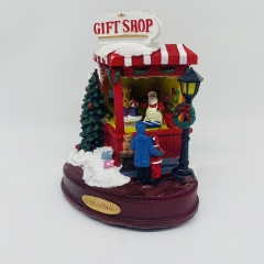 animated gift shop collection 14*13.5*16cm movement/light/music 3*aa/usb