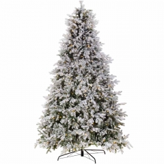 ��.������ prelit sunpeak flocked 210cm 500led 900tips d.145cm warm white full pe