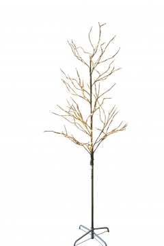 microled tree 210cm 2400led champagne/silver steady warm white ip44