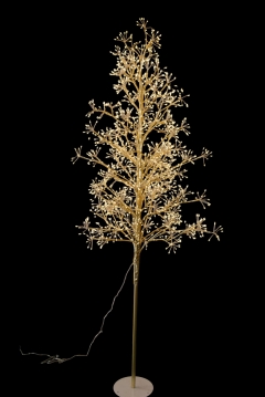 microled tree 180cm 1800led champagne/silver 8 functions warm white ip44