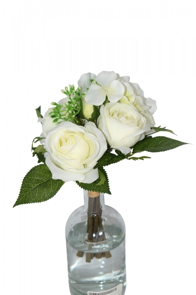 ΤΕΧΝΗΤΟ ΜΠΟΥΚΕΤΟ ROSE/PEONY H.25CM CREAM