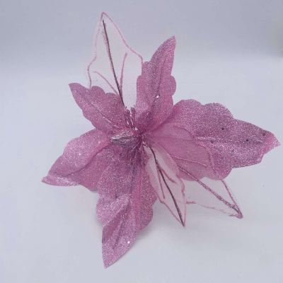 αλεξανδρινο transparent/glitter d.28cm pink