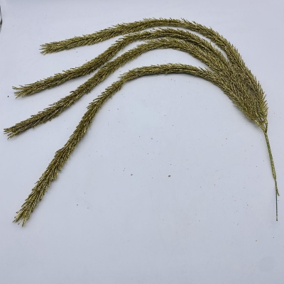 τεχνητο κλαδι κρεμαστο ελατο 70cm glitter gold