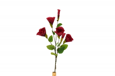 ΤΕΧΝΗΤΟ ΑΝΘΟΣ LISIANTHUS SINGLE 70CM BORDEAUX