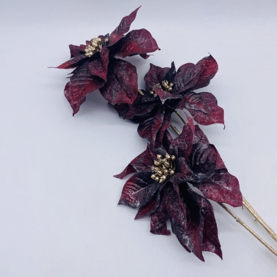 texnhto κλαδι golden stem αλεξανδρινα x 3 84cm bordeaux