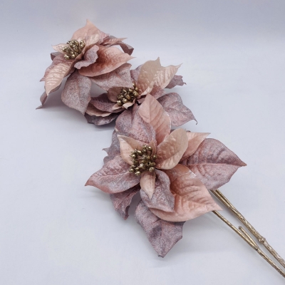 texnhto κλαδι golden stem αλεξανδρινα x 3  84cm pink