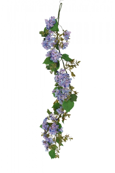 ΤΕΧΝΗΤΗ ΓΙΡΛΑΝΤΑ ΛΟΥΛΟΥΔΙΩΝ HYDRANGEA 152CM PURPLE/BLUE