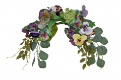 ������� HORN EUCALYPTUS/PANSY 70CM PURPLE/BLUE