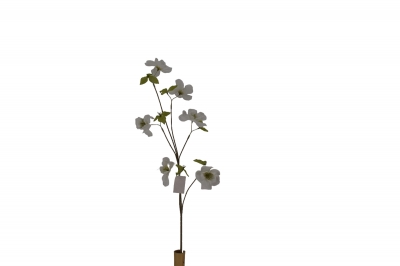 ΤΕΧΝΗΤΟ ΚΛΑΔΙ WILD PEONY 80CM WHITE