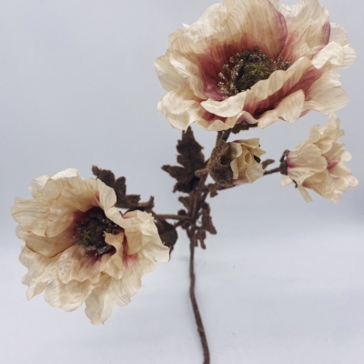 ΤΕΧΝΗΤΟ ΑΝΘΟΣ SILK POPPY 81CM LAVENDER