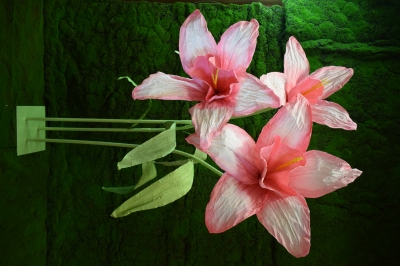 GIANT NARCISSUS S/3 140/160/180CM LIGHT PINK