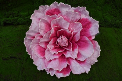 ΤΕΧΝΗΤΟ GIANT MAGNOLIA D.60CM ΛΕΥΚΟ ΠΕΡΙΓΡΑΜΜΑ FUSCHIA