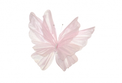 GIANT PEARL BUTTERFLY 50CM PINK