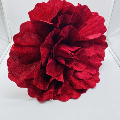 GIANT ROSE 48CM VELVET BORDEAUX