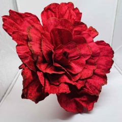 GIANT ROSE 60CM VELVET BORDEAUX