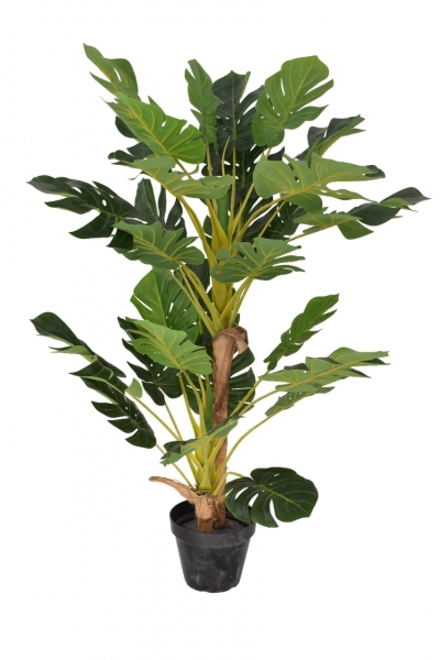 ΤΕΧΝΗΤΟ ΦΥΤΟ MONSTERA (2 ΚΟΡΜΟΙ) ΣΕ ΓΛΑΣΤΡΑ 115CM
