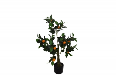 ΤΕΧΝΗΤΟ ΦΥΤΟ ORANGE TREE ΣΕ ΓΛΑΣΤΡΑ 90CM