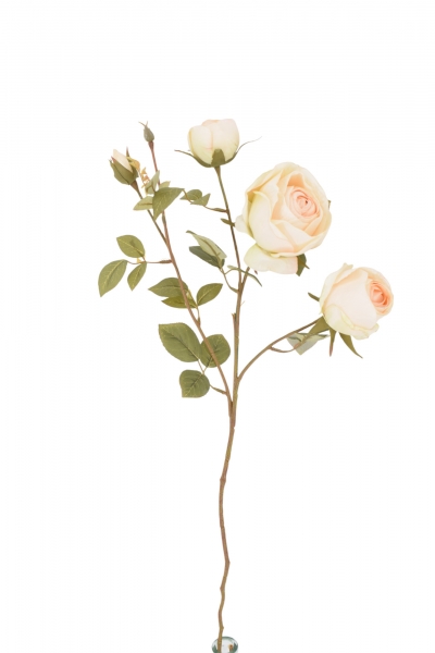 ΤΕΧΝΗΤΟ ΑΝΘΟΣ AUTUMN ROSEx5 HEADS 65CM ORANGE POWDER