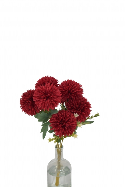 ΤΕΧΝΗΤΟ BUSH CHRYSANTHEMUMx7 D.10CM, H.43CM BORDEAUX