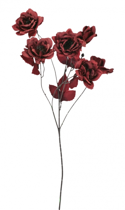 ΤΕΧΝΗΤΟ ΚΛΑΔΙ ANTIQUE ROSE 74CM BORDEAUX