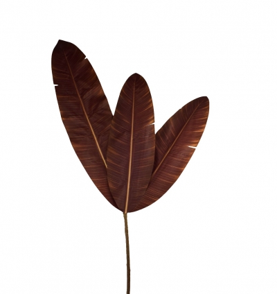 ΤΕΧΝΗΤΟ ΚΛΑΔΙ BANANA LEAFx3 H.117CM GOLDEN MATT