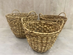 ����� CORN LEAF �� �������� S/3 D.38XH.28CM/ D.34XH.27CM/  D.30XH.24CM NATURAL