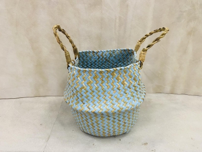 BELLY BASKET D.27CM ΓΑΛΑΖΙΟ/ΦΥΣΙΚΟ
