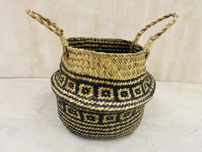 BELLY BASKET D.27CM ΜΑΥΡΟ/ETHNIC