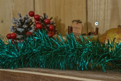 γιρλαντα μεταλλιζε ματ 9x200cm πετρολ