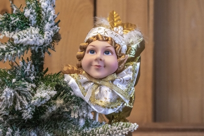 ξωτικο σε stick 60cm αγορι χρυσο