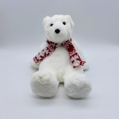 polar baby bear 21*20*20cm red/white