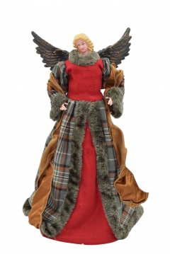 tree topper ������� ������� 45cm bordeaux/brown