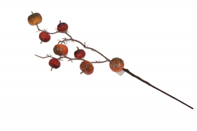 χρ.κλαδι pumpkin on stem 61cm orange