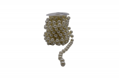 PEARL BEADS CHAIN 8MM*15M MILKY WHITE