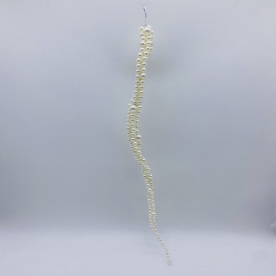 στολιδι σταλακτιτης 40cm white pearls