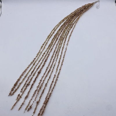 στολιδι κρεμαστο παγετες 70cm champagne