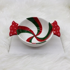 �������� ������� candy bowl 17*5cm red/white/green