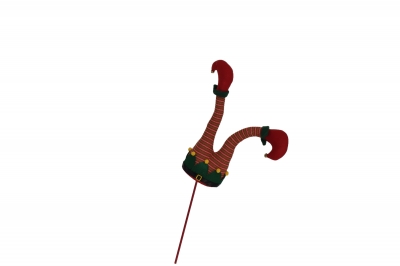 ποδια ξωτικου σε stick 86cm πλεκτα red