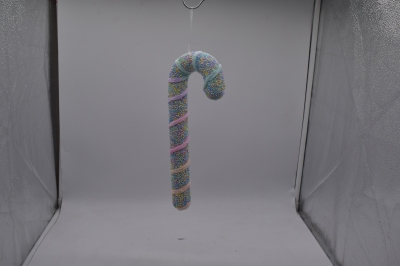 FOAM CANDY CANE 11.5*30.5CM SUGAR PINK