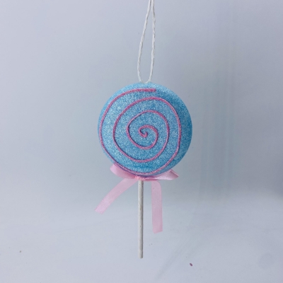 foam lollipop 9*19cm light blue