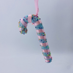 foam candy cane 7*17cm light blue