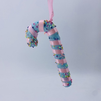 foam candy cane 7*17cm light blue