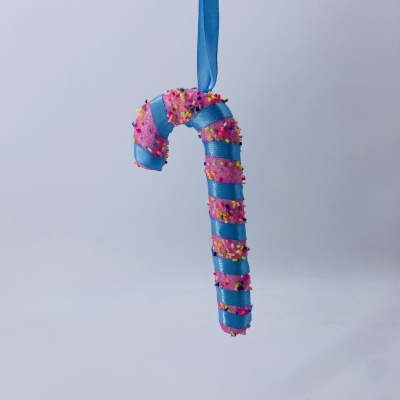 foam candy cane 7*17cm pink