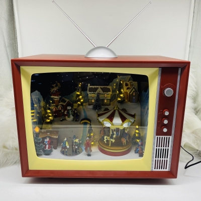 animated tv 37*23*46cm dancing/light/music dc