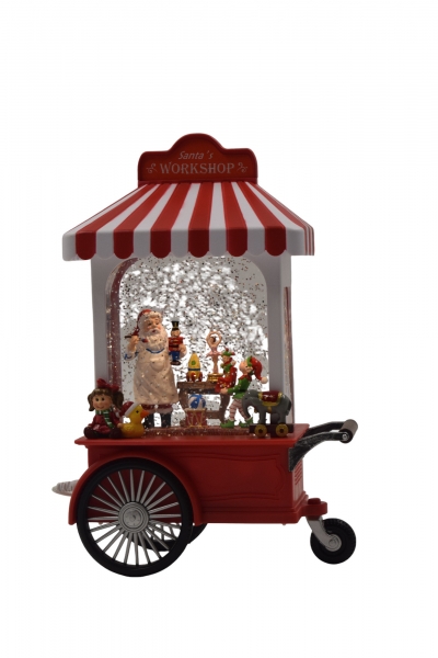 χρ.παρασταση santa`s  trolley 16*8.8*27cm light/music usb