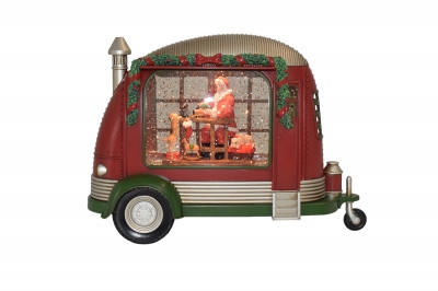 χρ.παρασταση santa`s caravan 27*10.5*19cm light/music usb