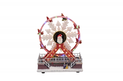 animated ferris wheel 23*14*28cm movement/light/music 3*aa/usb